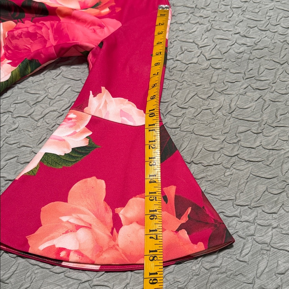Calvin Klein Fuchsia Floral Midi Dress - Picture 7 of 12